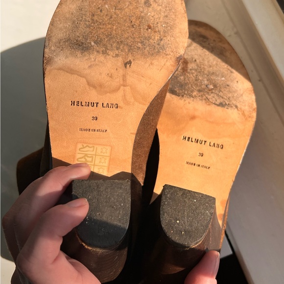 Helmut Lang Chocolate Suede Zip Booties - Picture 4 of 6